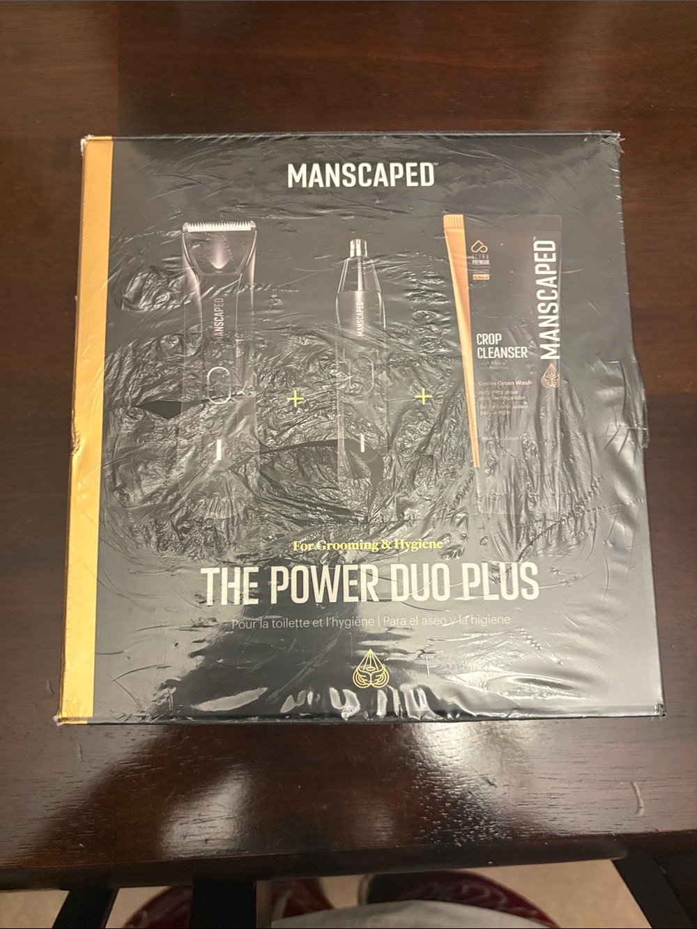 Manscaped The Power Duo Plus Grooming Kit - Black & Gold